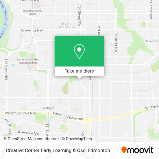 Creative Corner Early Learning & Osc map