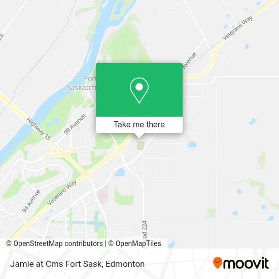 Jamie at Cms Fort Sask map