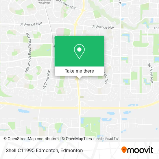 Shell C11995 Edmonton map
