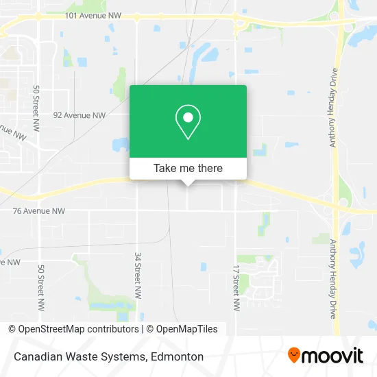 Canadian Waste Systems map