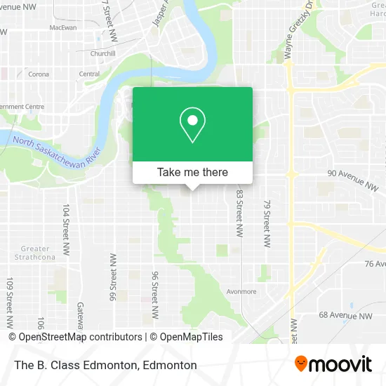 The B. Class Edmonton map