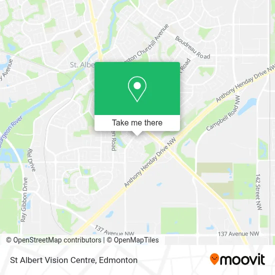 St Albert Vision Centre map