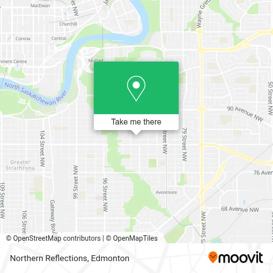 Northern Reflections map