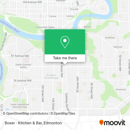 Boxer - Kitchen & Bar map
