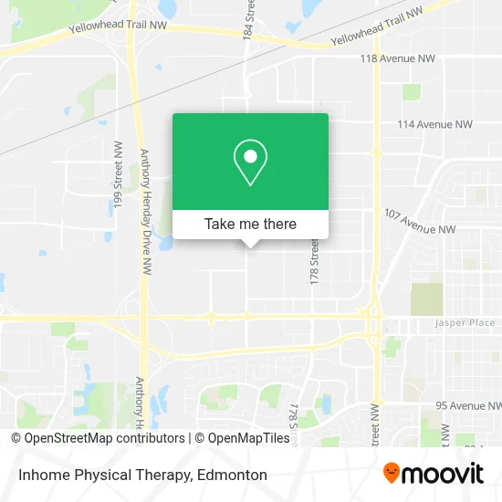 Inhome Physical Therapy map