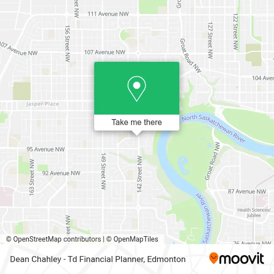 Dean Chahley - Td Financial Planner map
