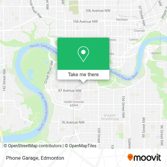 Phone Garage map