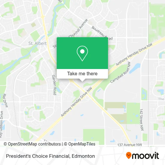 President's Choice Financial map