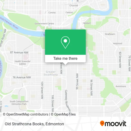 Old Strathcona Books map