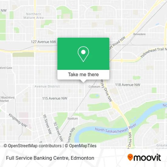 Full Service Banking Centre map