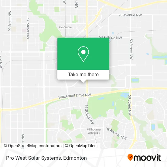 Pro West Solar Systems map