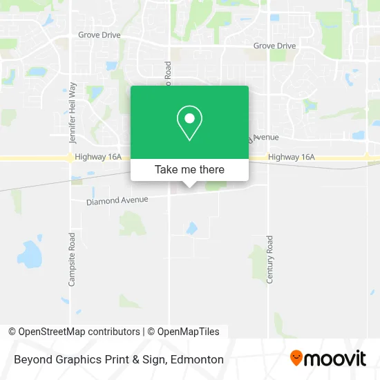 Beyond Graphics Print & Sign map
