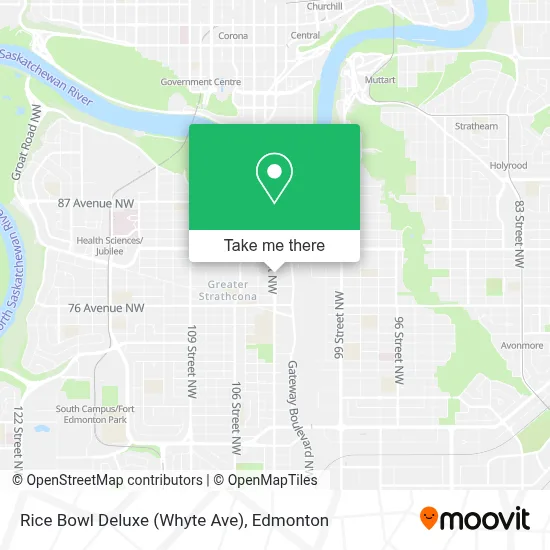 Rice Bowl Deluxe (Whyte Ave) map