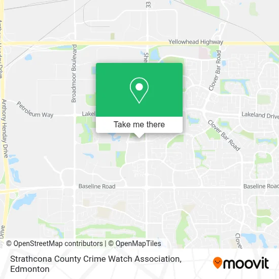 Strathcona County Crime Watch Association map