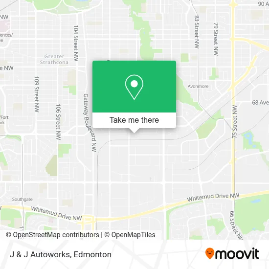 J & J Autoworks map