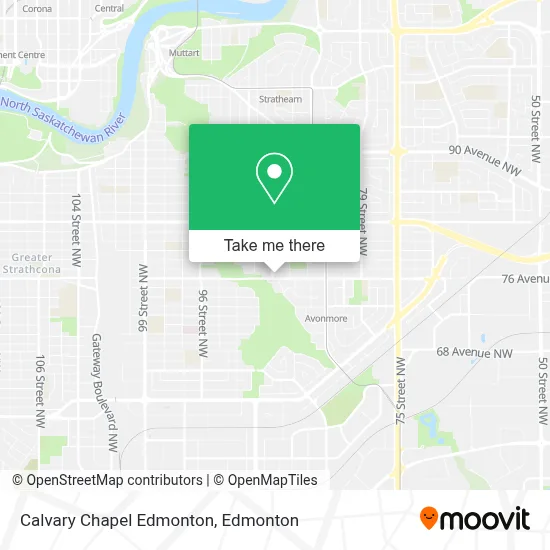 Calvary Chapel Edmonton map