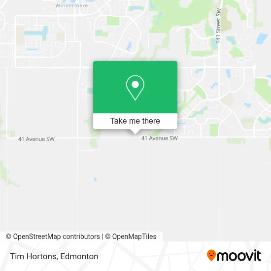 Tim Hortons map