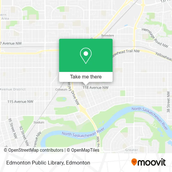 Edmonton Public Library map