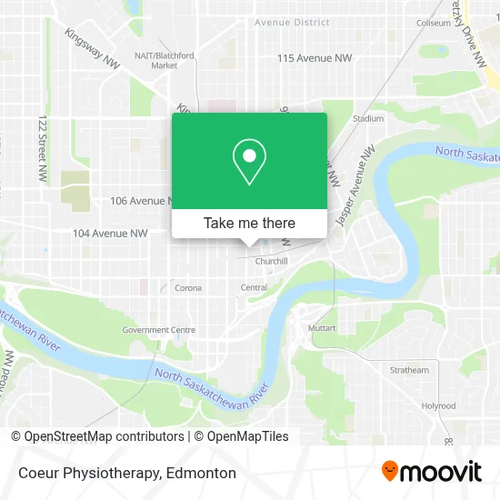 Coeur Physiotherapy map