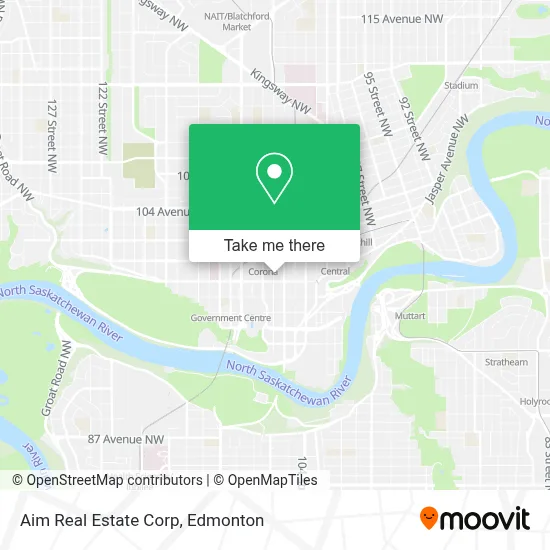 Aim Real Estate Corp map