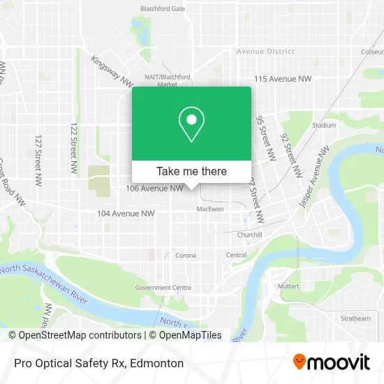 Pro Optical Safety Rx map