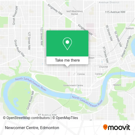 Newcomer Centre map