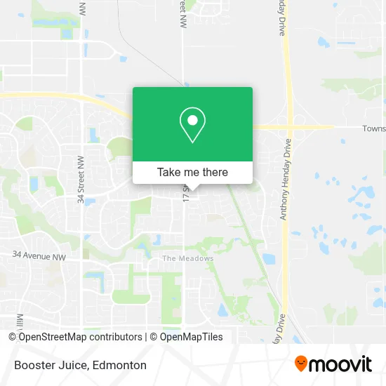 Booster Juice map