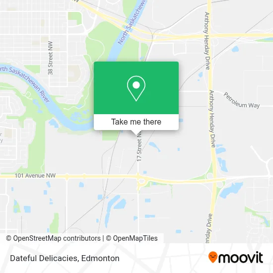 Dateful Delicacies map