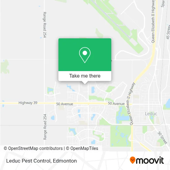 Leduc Pest Control map