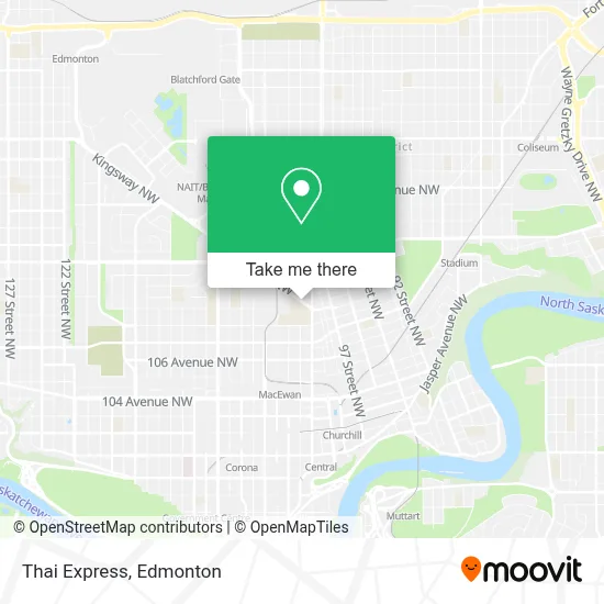 Thai Express map