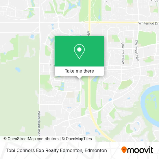 Tobi Connors Exp Realty Edmonton map