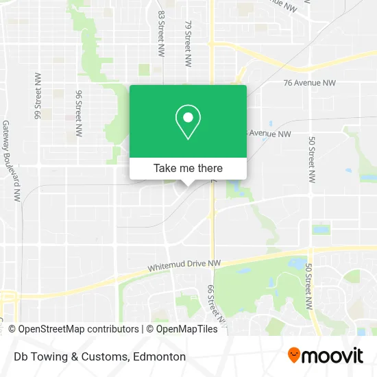 Db Towing & Customs map