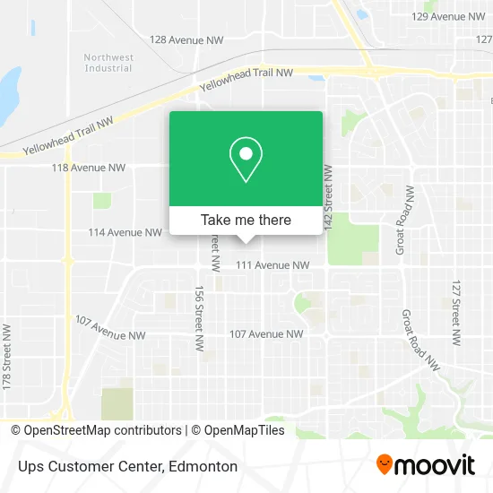 Ups Customer Center map