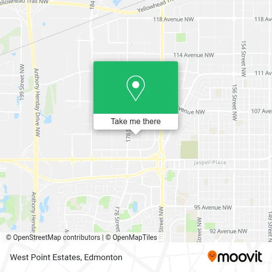 West Point Estates map