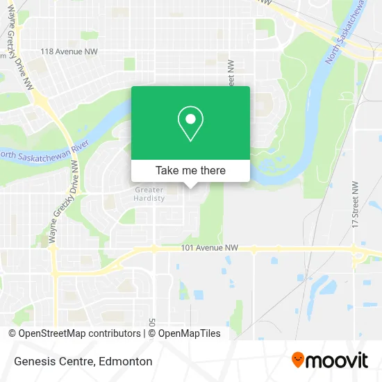 Genesis Centre map