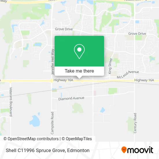 Shell C11996 Spruce Grove map