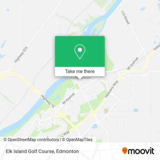 Elk Island Golf Course map