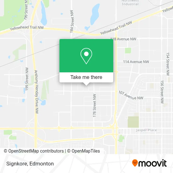 Signkore map