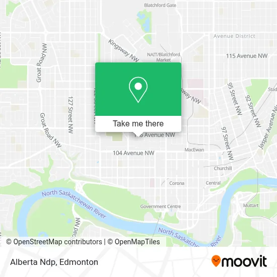 Alberta Ndp map