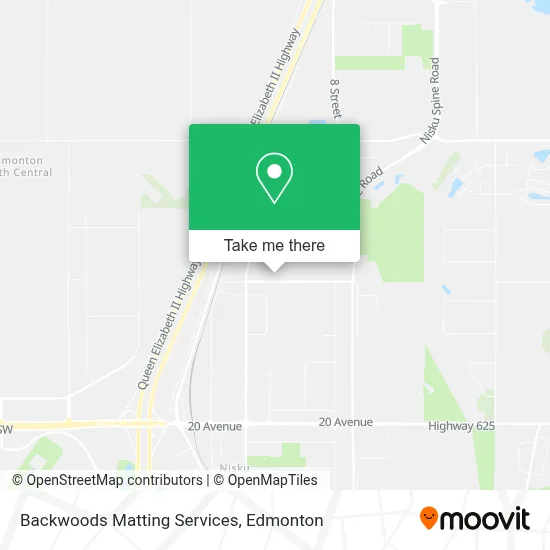 Backwoods Matting Services map
