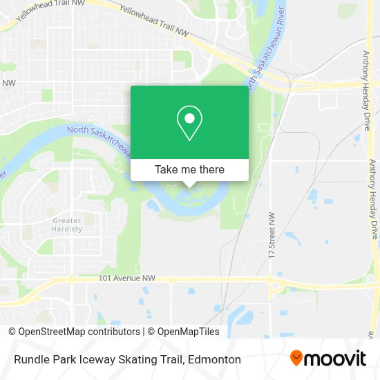 Rundle Park Iceway Skating Trail map