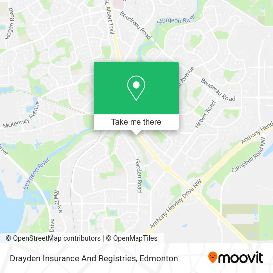 Drayden Insurance And Registries map