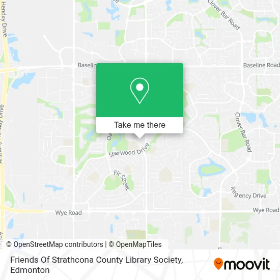 Friends Of Strathcona County Library Society map