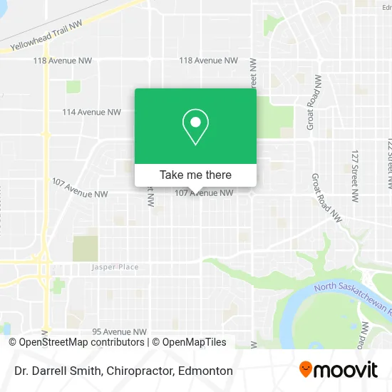 Dr. Darrell Smith, Chiropractor map