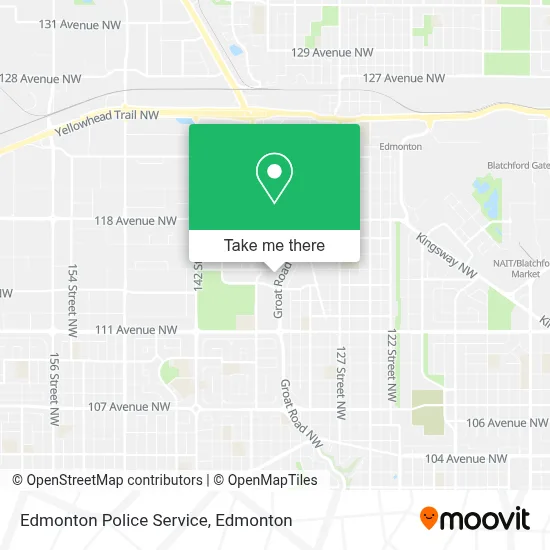 Edmonton Police Service map