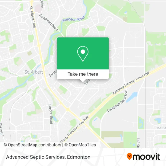 Advanced Septic Services map
