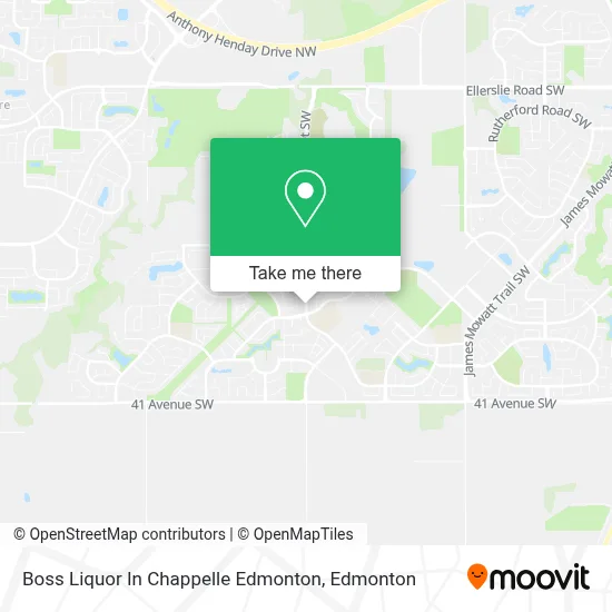 Boss Liquor In Chappelle Edmonton map