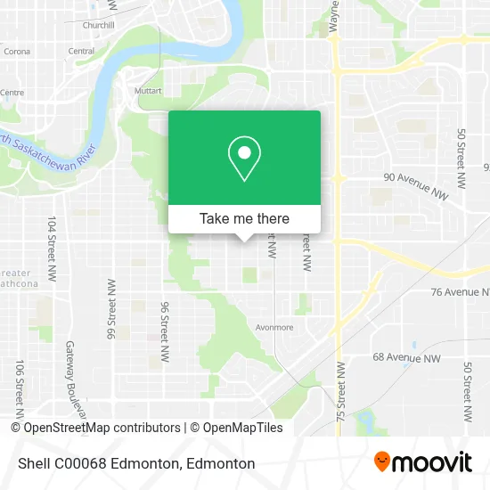 Shell C00068 Edmonton map