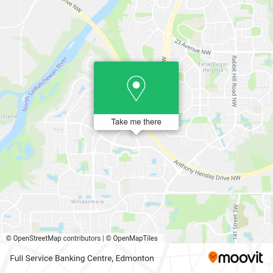 Full Service Banking Centre map