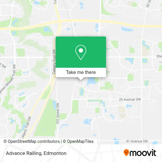 Advance Railing map